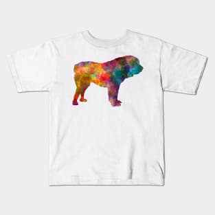 Central Asian Shepherd Dog in watercolor Kids T-Shirt